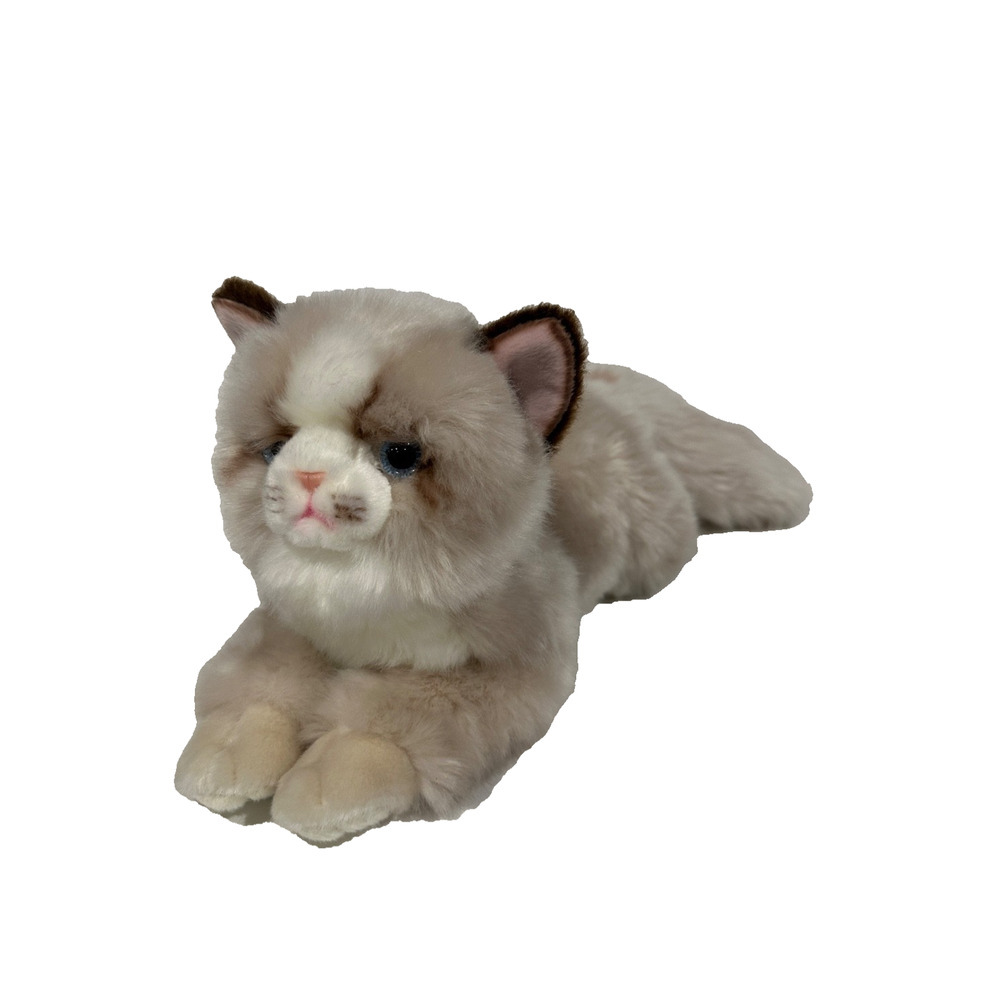Cu-Mate Ragdoll Plush Stuffed Animal Toy Tan Brown Beige Realistic Kitty Cat